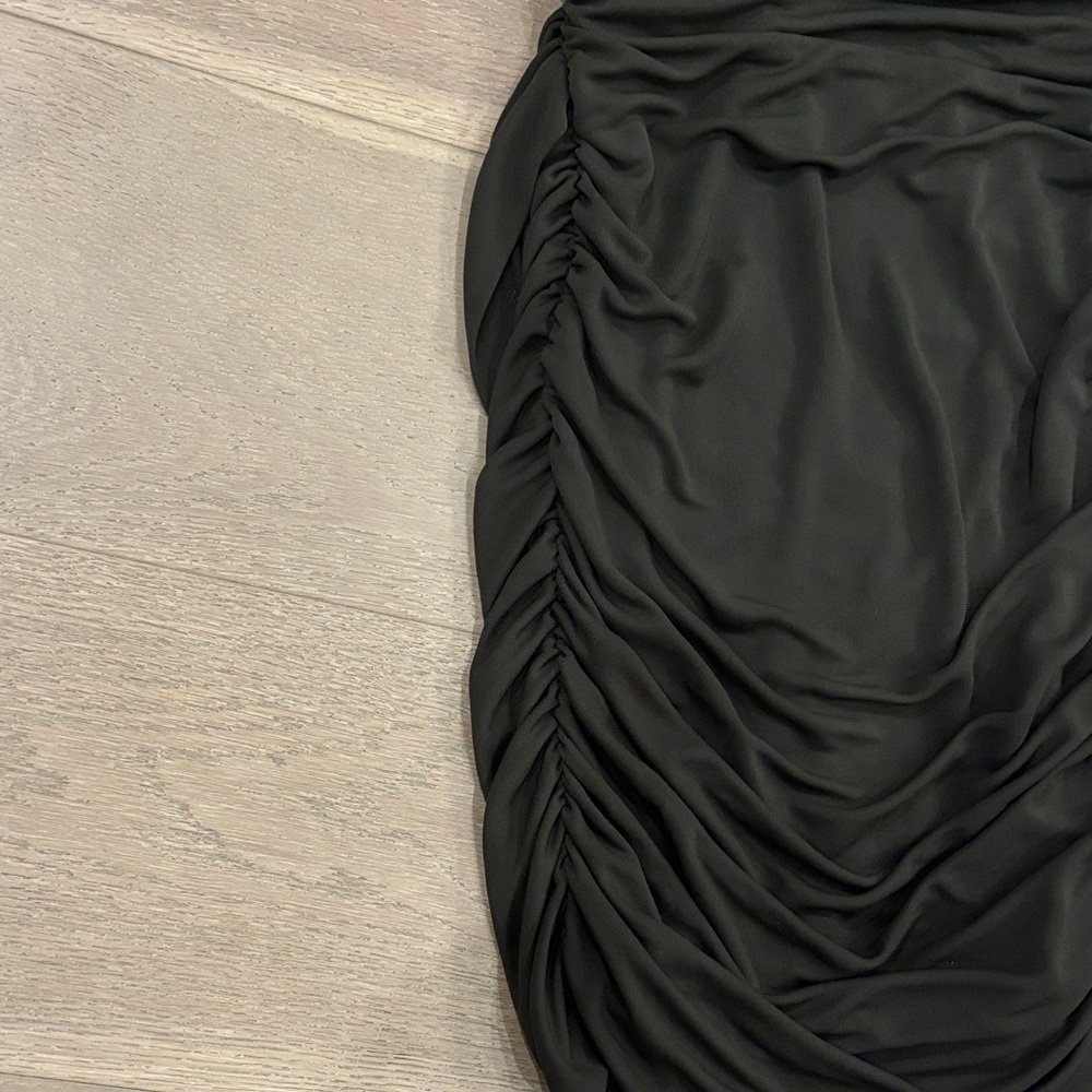 Zara Olive Green Fabric dress - Picture 4 of 4
